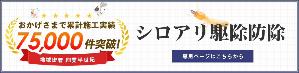 山梨県のシロアリ駆除防虫