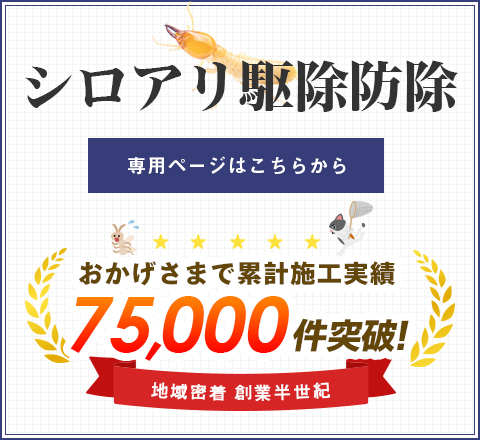 山梨県のシロアリ駆除防虫